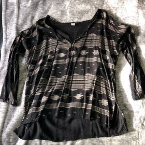 Old Navy Aztec Print Tunic Top
